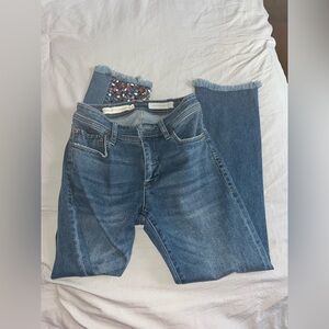 Anthropologie beaded jeans